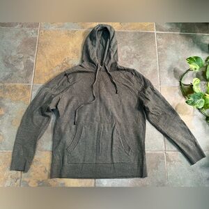 Artefact 100% Merino Wool Knit Hoodie Sweater Green Soft Women Size L